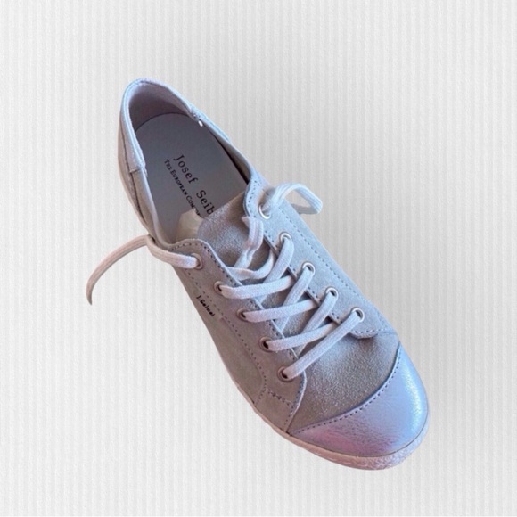 Josef Seibel Grey Suede Sneakers - EU 36 (US 5.5-6) - New in Box preppy classic - Picture 3 of 16